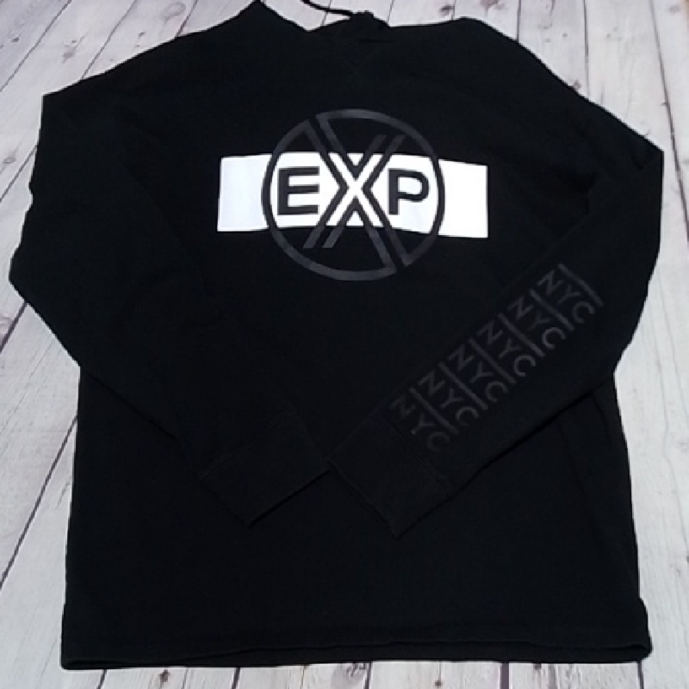 Express Black and White Long Sleeve Tee